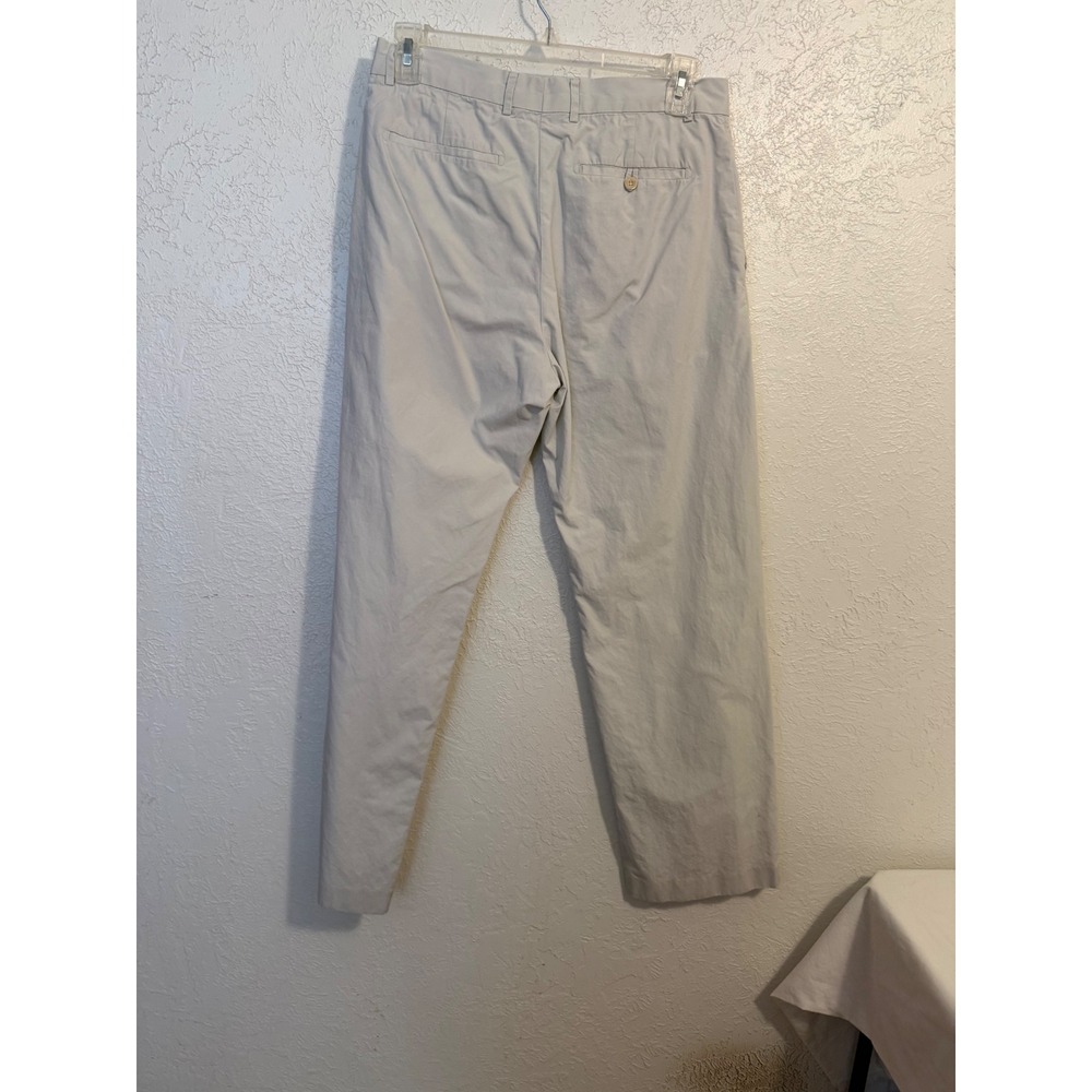 Banana Republic Mens Dress Chino Pants 34x34 Light Khaki Tan Cotton Straight